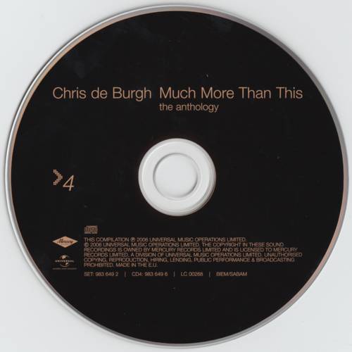 Chris de Burgh Much More Than This : CD4
